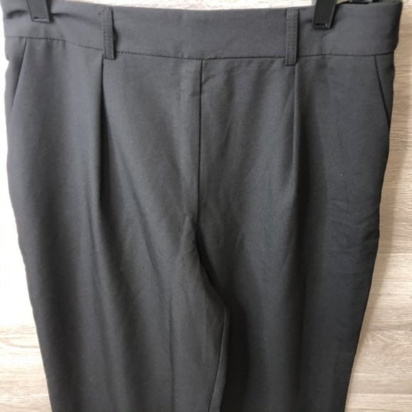 Asos Petite Size 6 Black Flat Front Dress Pants - Picture 2 of 6